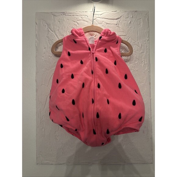 Carter’s Halloween Pink Strawberry Costume 2 Piece Size 12M - Picture 3 of 7